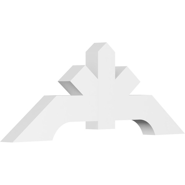 Ekena Millwork Vanguard Architectural Grade PVC Gable Bracket, 60"W x 22 1/2"H x 4"D x 6"F, 9/12 Pitch GBP060X23X0406VAN00 - main